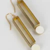 Brass Exclamation Point Earrings