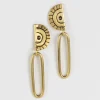 Brass Miduara Drop Earrings