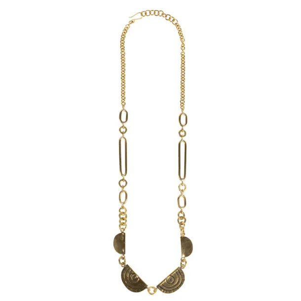 Brass Miduara Matinee Necklace