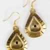 Brass Mvua Drop Earrings