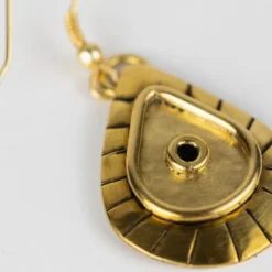 Brass Mvua Drop Earrings