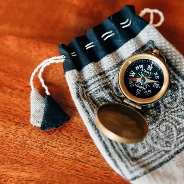 Brass Pocket Compass