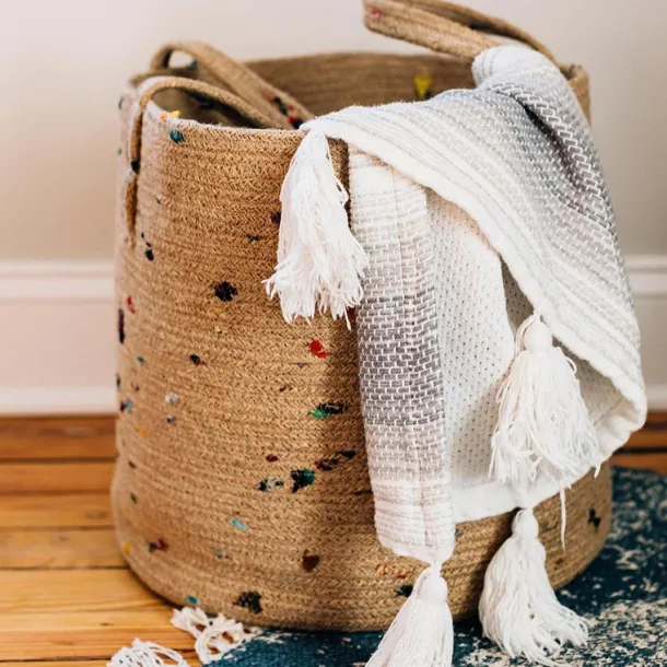 Bright Bits Jute Basket