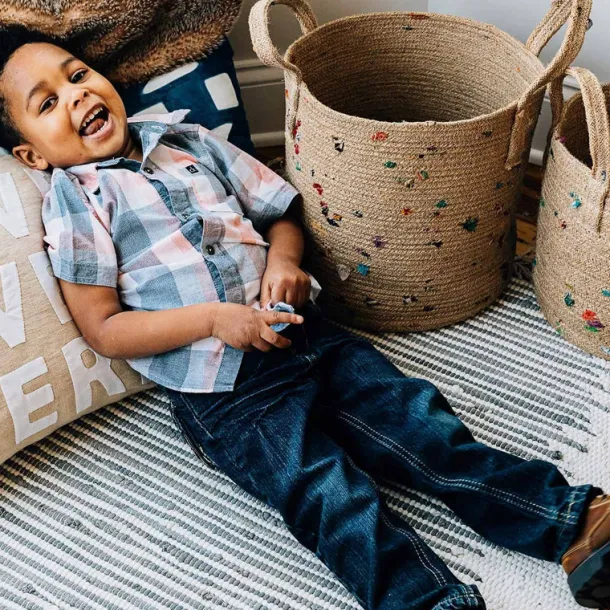 Bright Bits Jute Basket