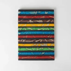 Bright Striped Batik Journal