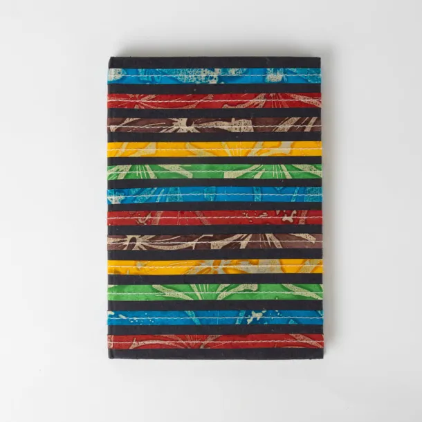 Bright Striped Batik Journal