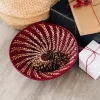 Burgundy Twist Basket