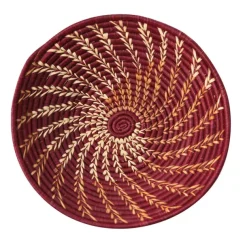 Burgundy Twist Basket