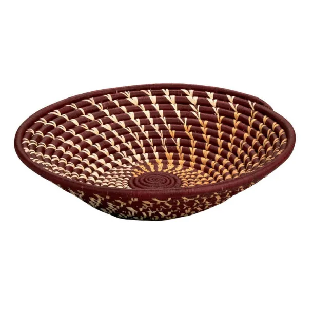 Burgundy Twist Basket