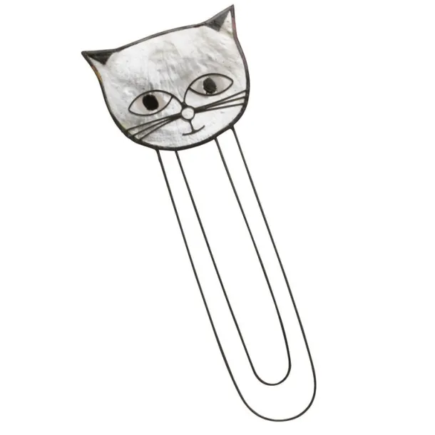 Capiz Cat Bookmark