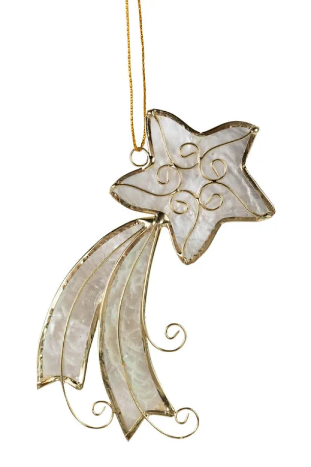 Capiz Shooting Star Ornament