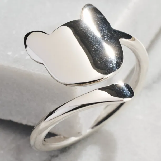 Cat Tails Sterling Silver Ring