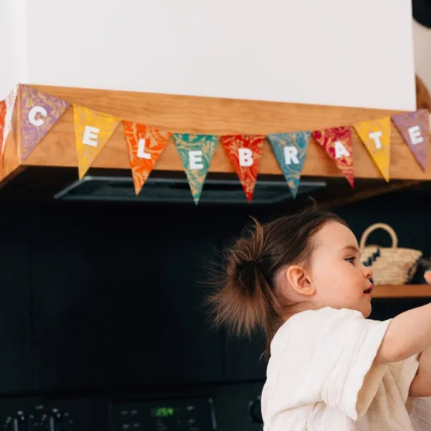 CELEBRATE Silk Paper Garland