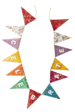 CELEBRATE Silk Paper Garland