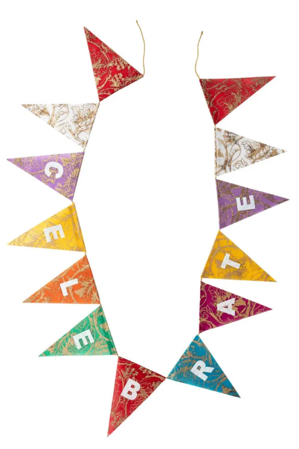 CELEBRATE Silk Paper Garland