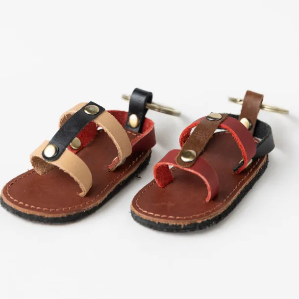 Chappal Mini Sandal Leather Keychain