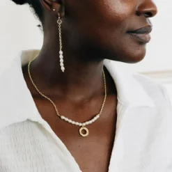 Charm & Pearl Necklace