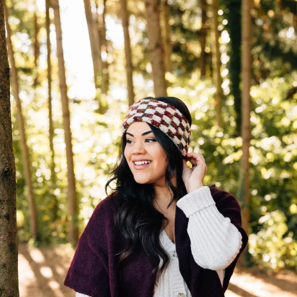 Checkerboard Cold Weather Headband