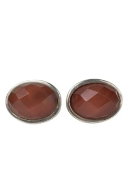 Cherry Quartz Stud Earrings