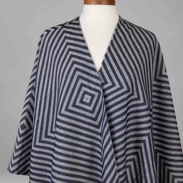 Chevron Stripe Poncho