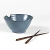 Chopsticks & Blue Bowl Set