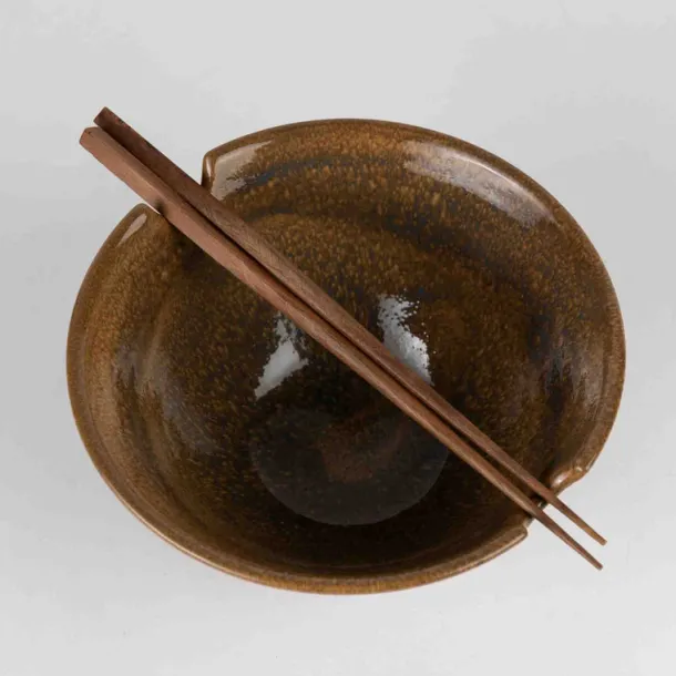 Chopsticks & Terracotta Bowl Set
