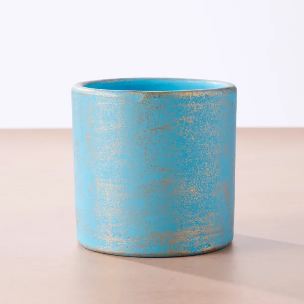 Chota Terracotta Mini Planter - Light Blue