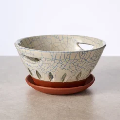 Ciya Blue Crackle Berry Bowl