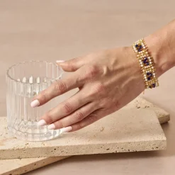 Clarity Hand Beaded Bracelet