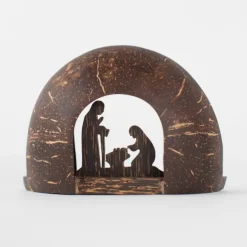 Coconut Shell Nativity