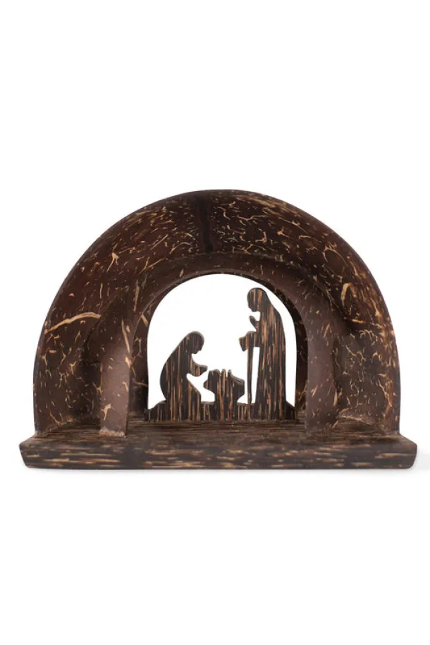 Coconut Shell Nativity