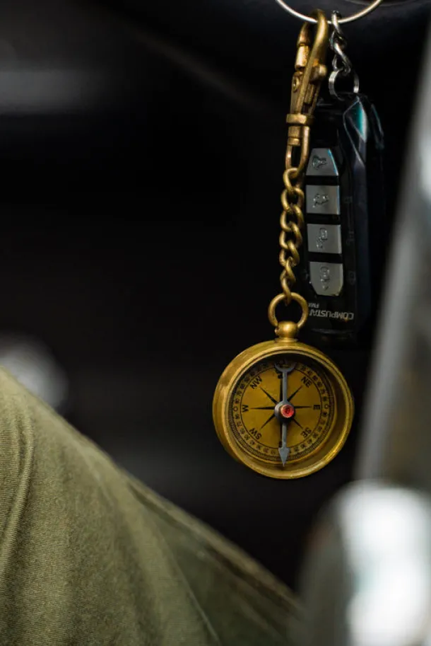 Compass Key Chain