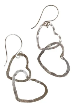 Connected Hearts Drop Earrings