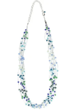 Cool Tones Cluster Necklace