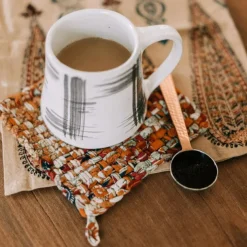 Copper & Silver Coffee Scoop