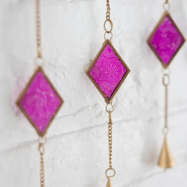 Dayamand Recycled Iron & Glass Chime