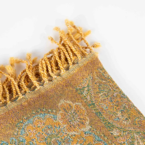 Desert Sand Paisley Wool Scarf