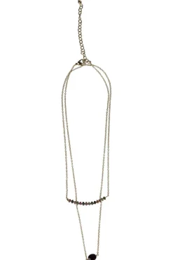 Double Strand Garnet Necklace