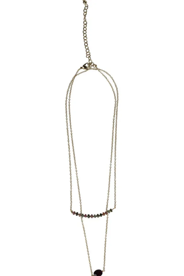 Double Strand Garnet Necklace