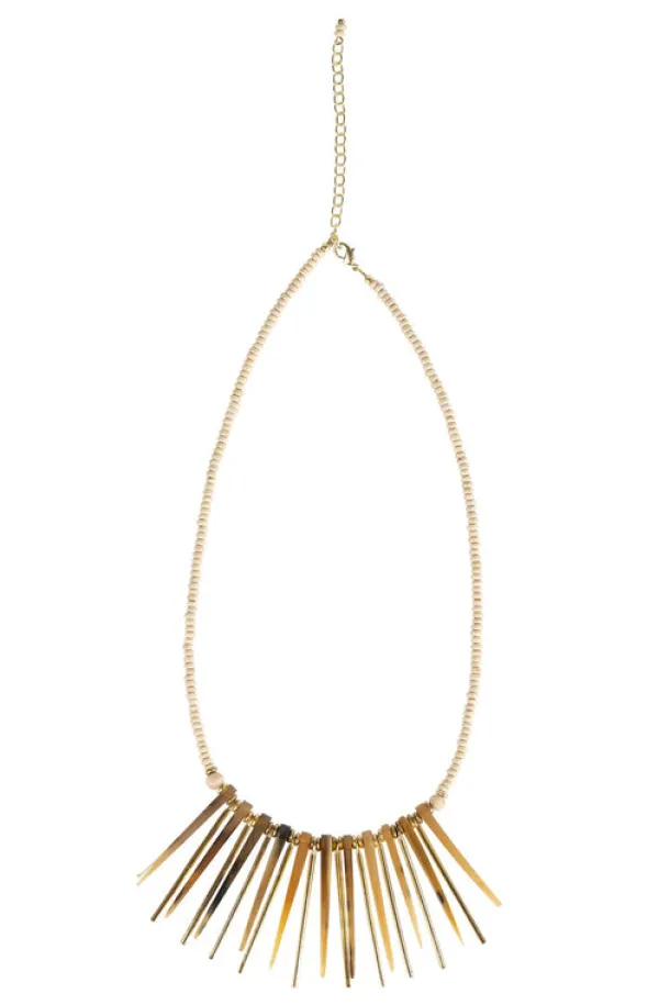 Earth Rays Fan Necklace