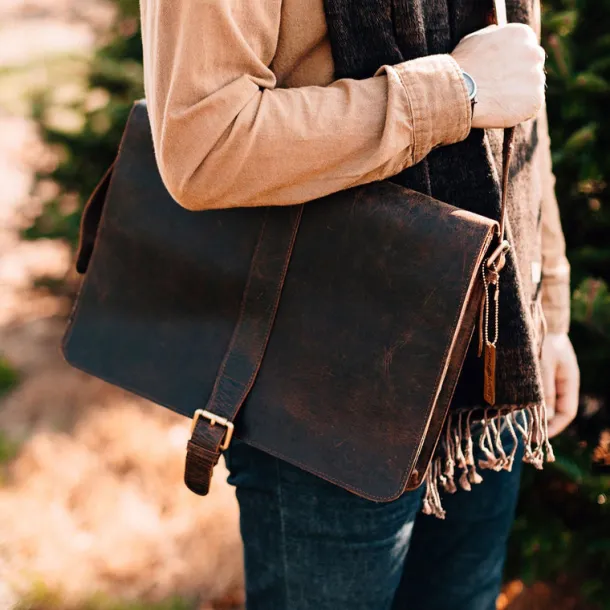 Eco Leather Messenger Bag