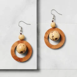 Embrace Tagua Dangle Earrings