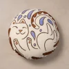 Embroidered Cat Pillow