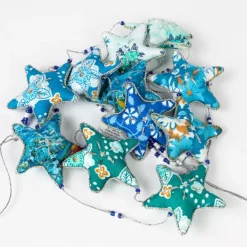 Embroidered Star Garland