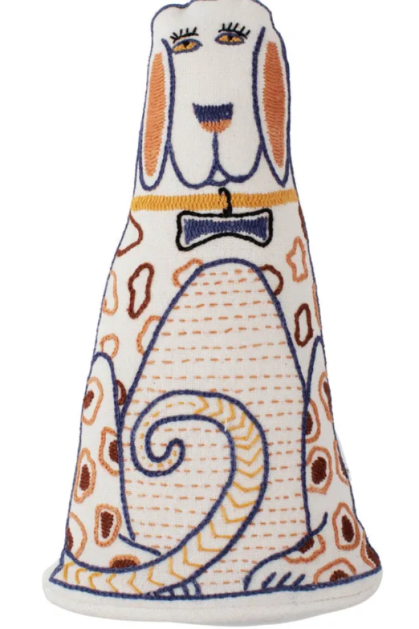 Embroidered Stuffed Dog