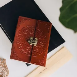 Endless Knot Leather Journal