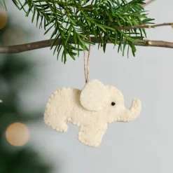 Felt Elephant Ornament
