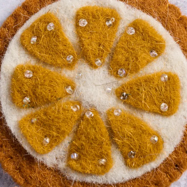 Felt Orange Slice Ornament