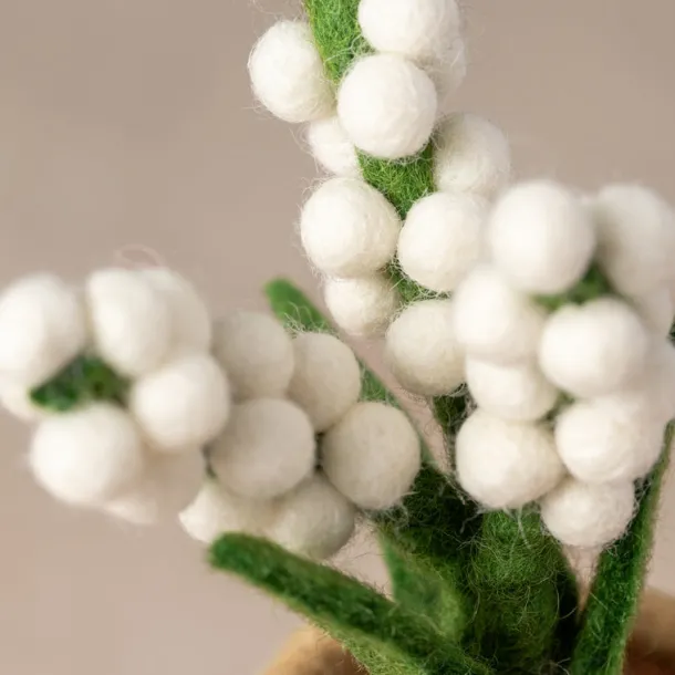 Felted Flower Pot - Baby's Breath