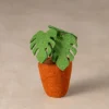 Felted Flower Pot - Leaves